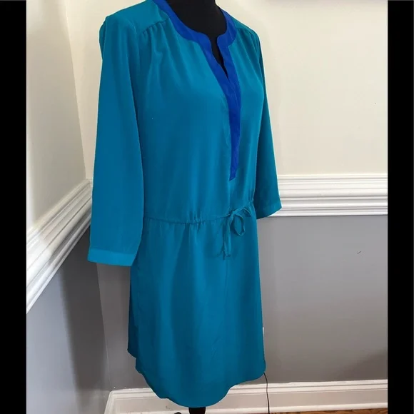 NWT OLD NAVY teal blue dress womens size medium - Picture 3 of 8